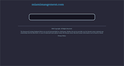 Desktop Screenshot of miamimangement.com